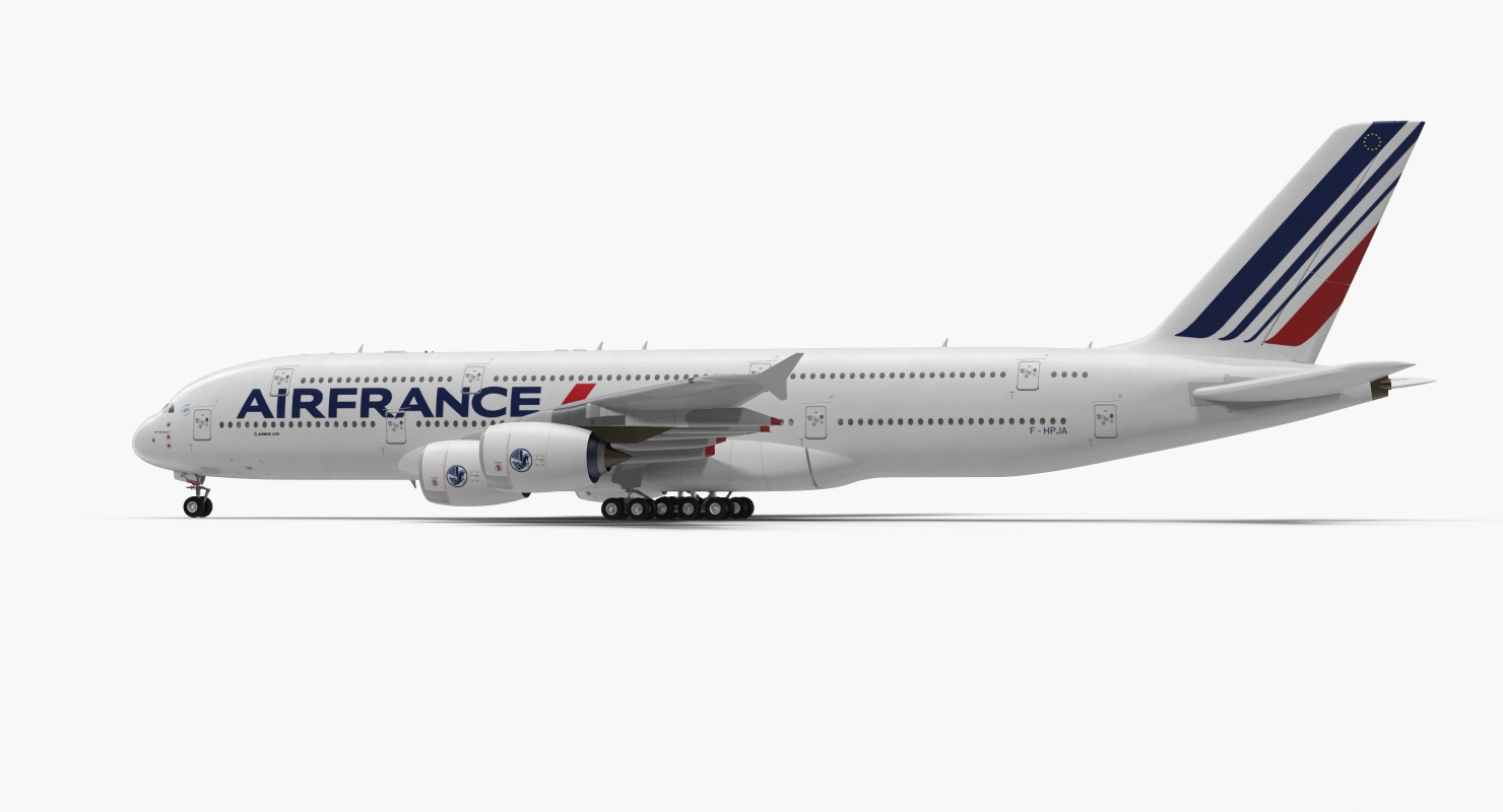 Airbus A380 1000 Air France 3D